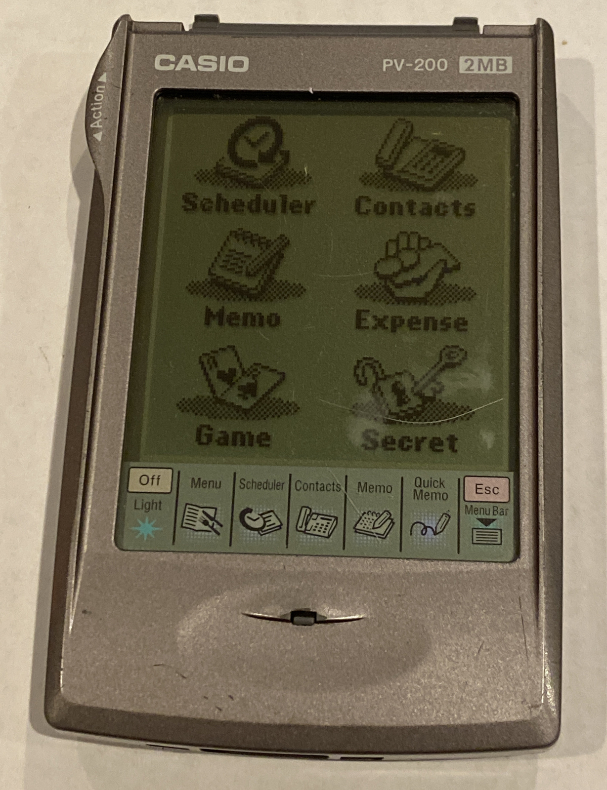 Casio Pocket Viewer PV-200 Pocket PC Casio Pocket Mobile PC 2MB.  No Stylus