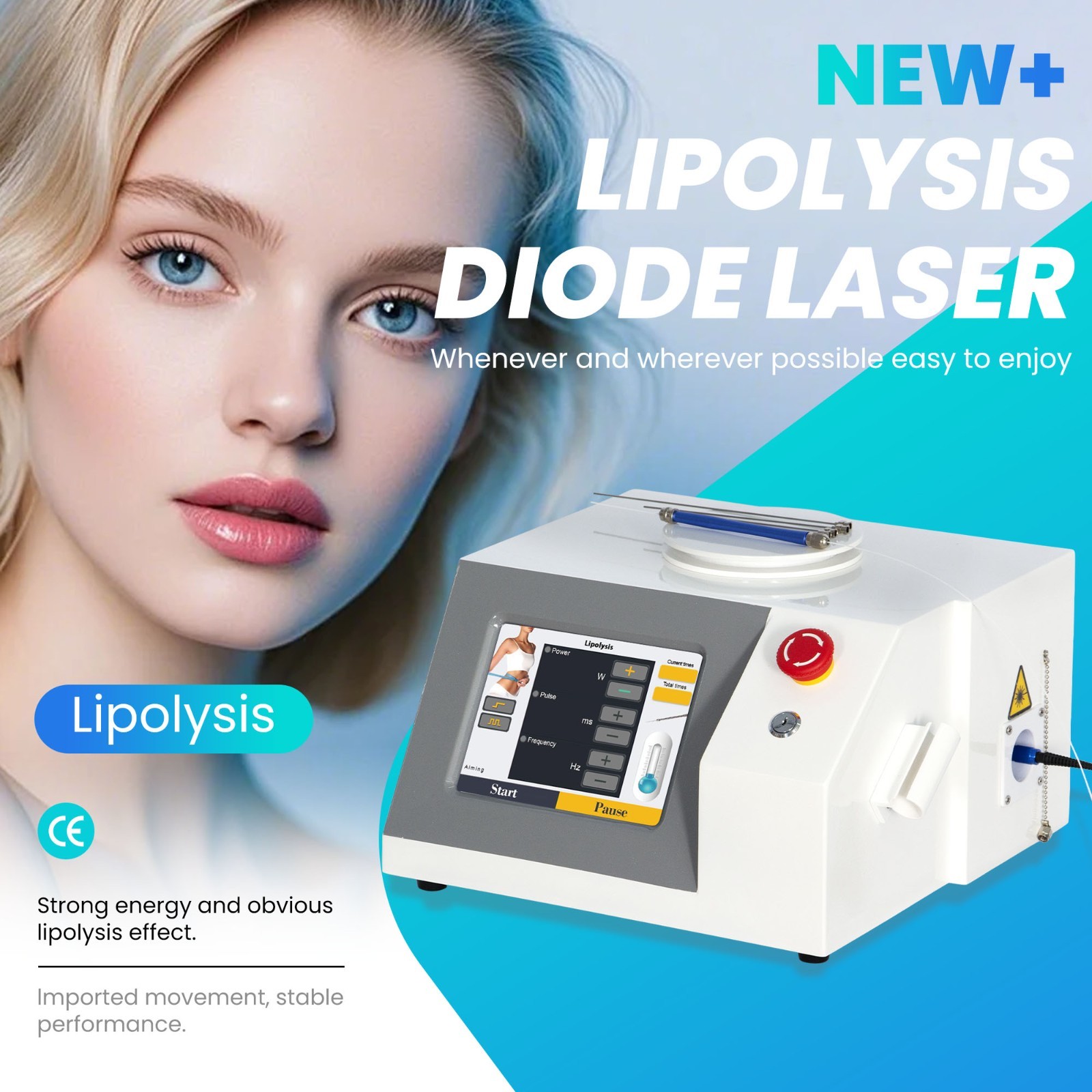 New 980 Diode Laser Lipolysis Commercial Treatment Fiber Optic Liposuction