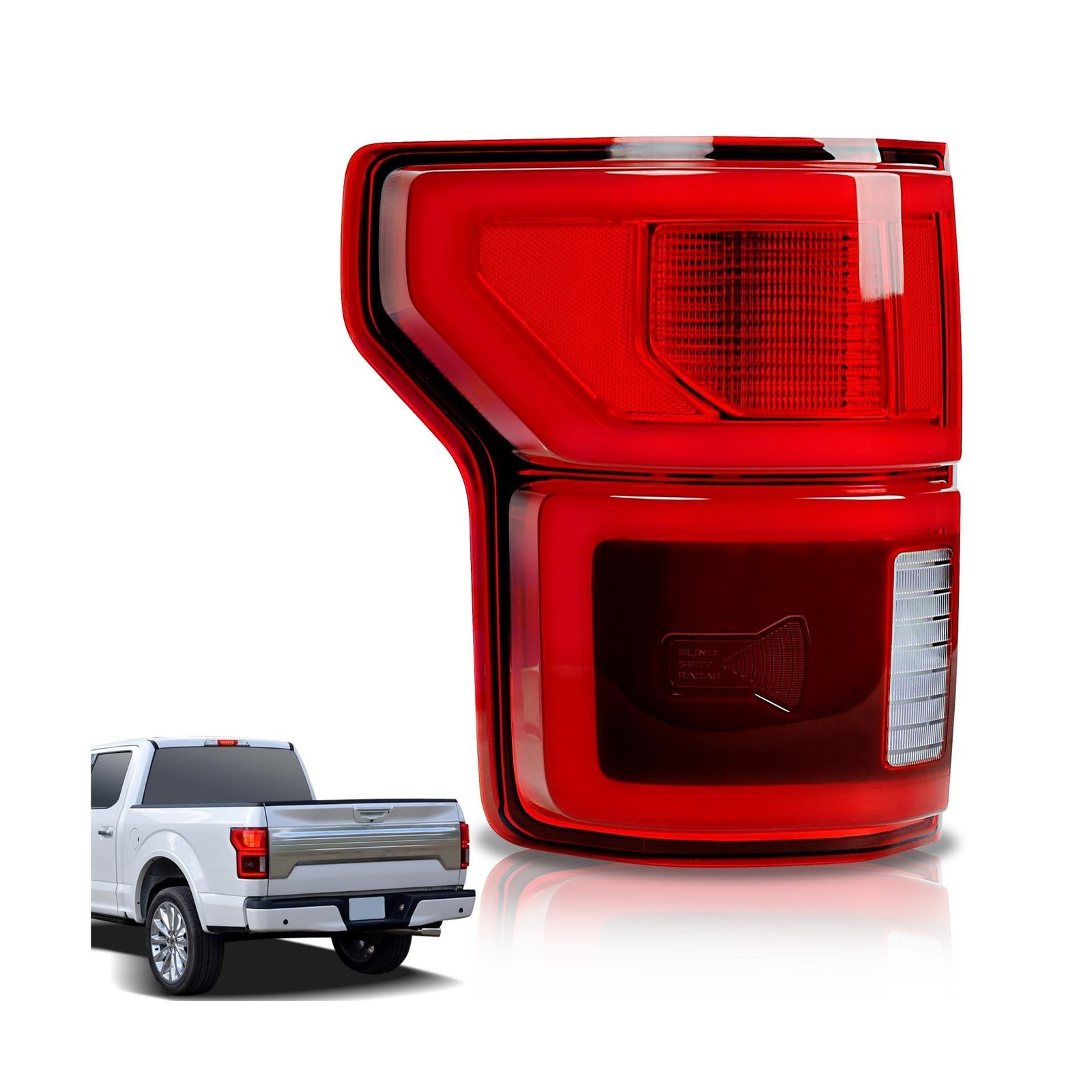 LED Tail Lights Compatible With Ford F150 2018 2019 2020 With Blind Spot Left...