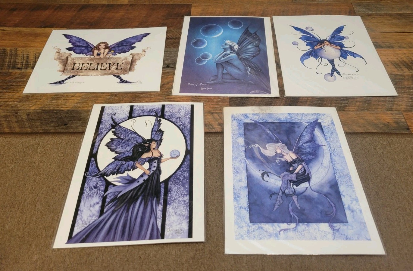 Amy Brown Print Lot - Fairy Art Fantasy Dragon Colorful Lithograph Sprite