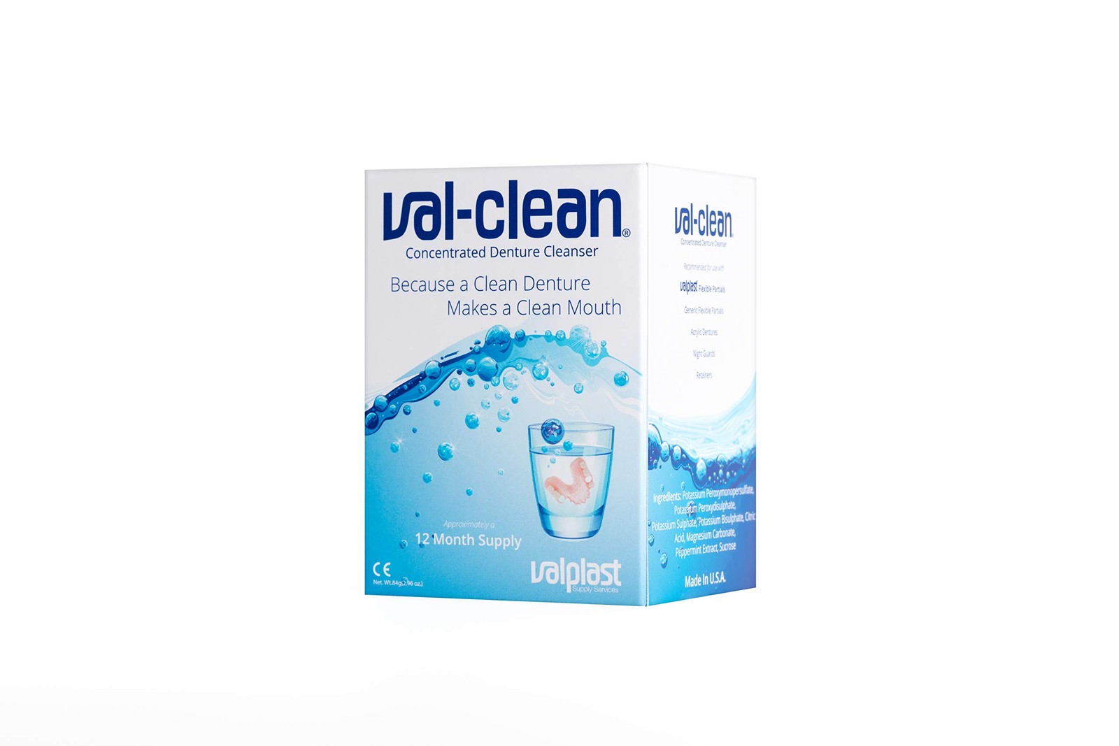 Concentrated Denture Cleaner for Effective Stain Removal and Odor Control