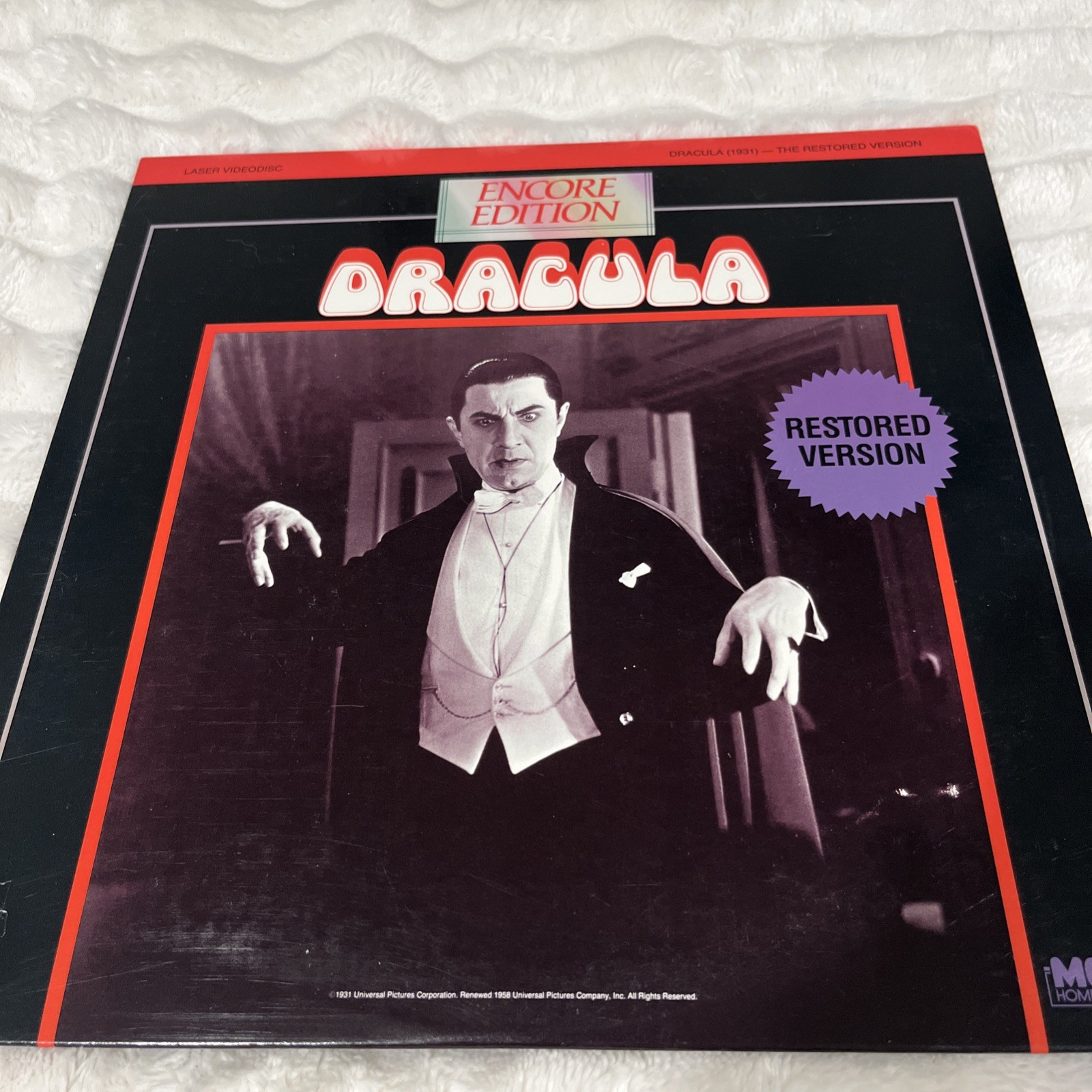 DRACULA laserdisc LD