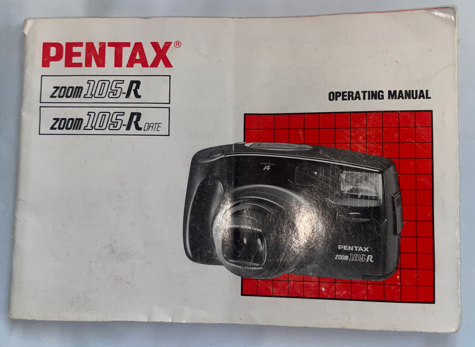 Pentax zoom 105-R 105-R Camera Operating Manual - GC - FSH!