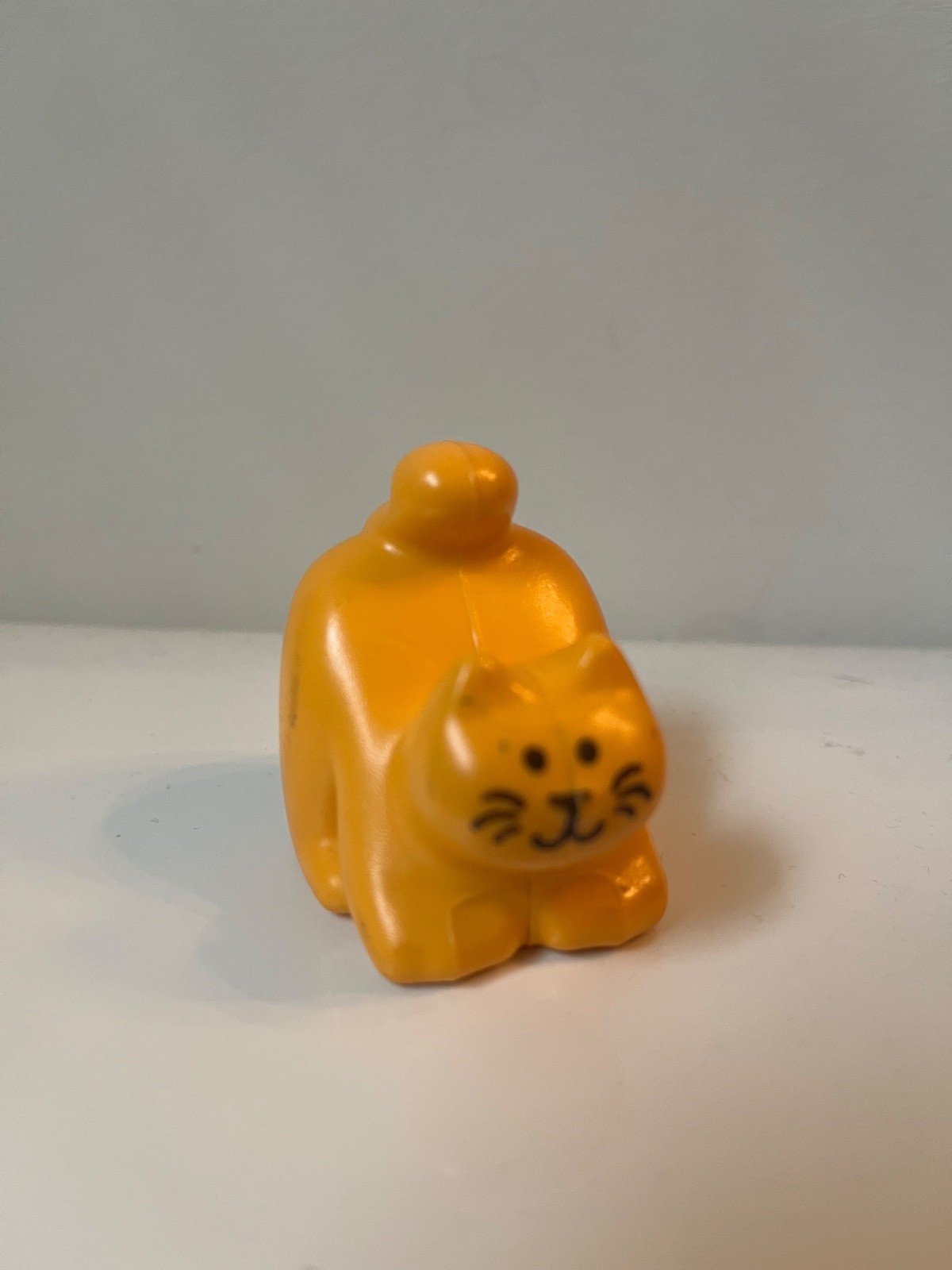HTF  Vintage Little Tikes Dollhouse Orange Kitty CAT  Pet Figure - RARE