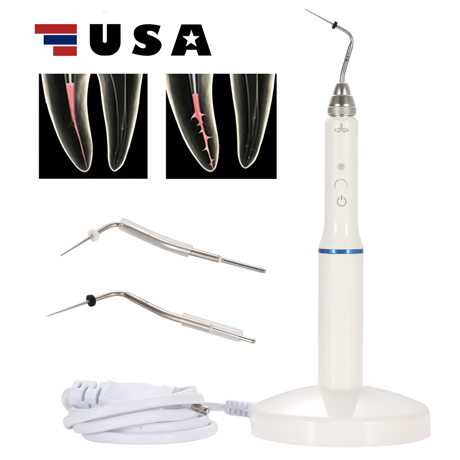 Dental Cordless Gutta Percha Obturation Endo Heated Pen /Hand Plugger Tips