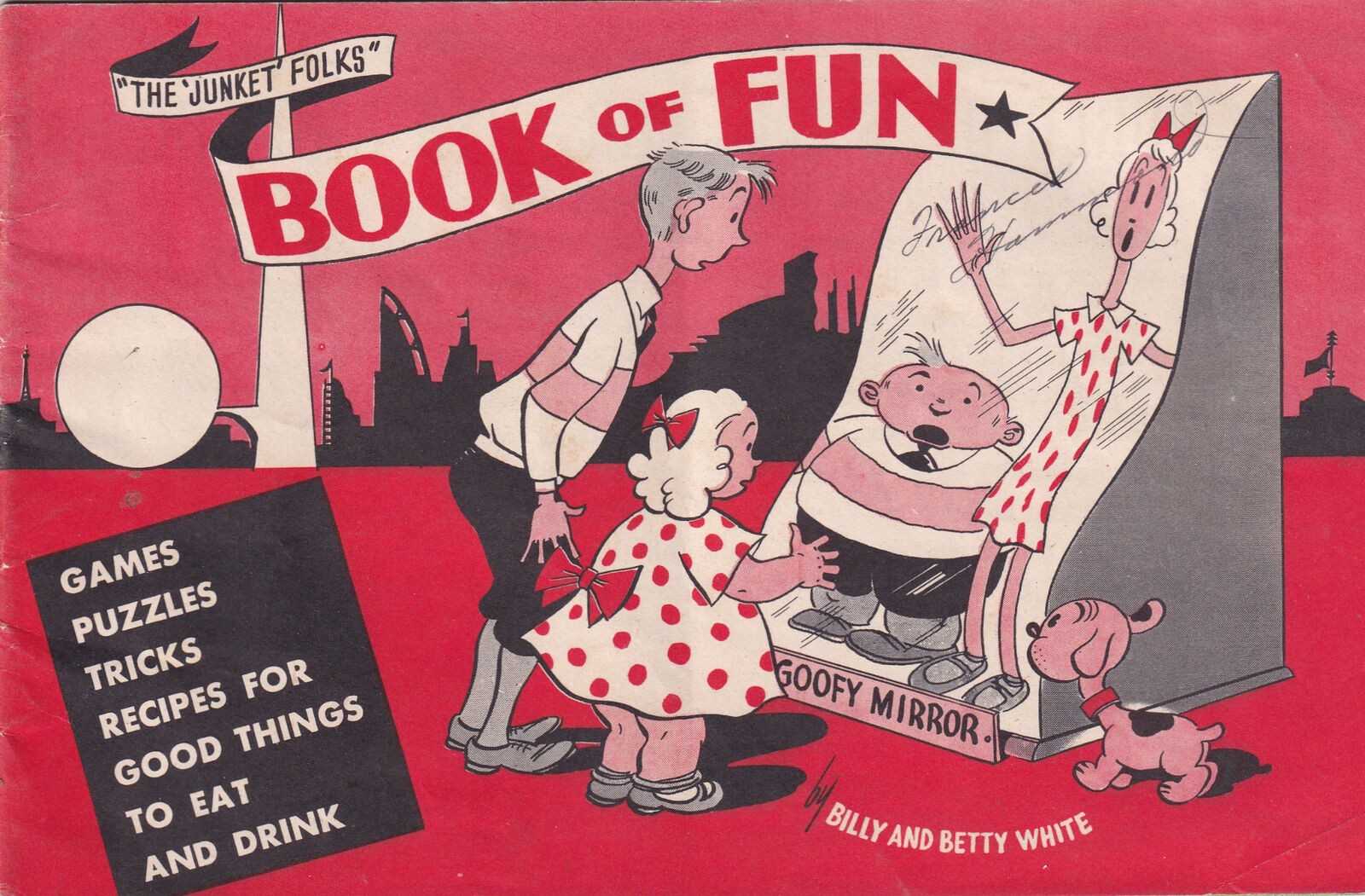 Dated 1940 Junket Rennet Powder Premium Kids Book Of Fun Games Puzzles Recipes +