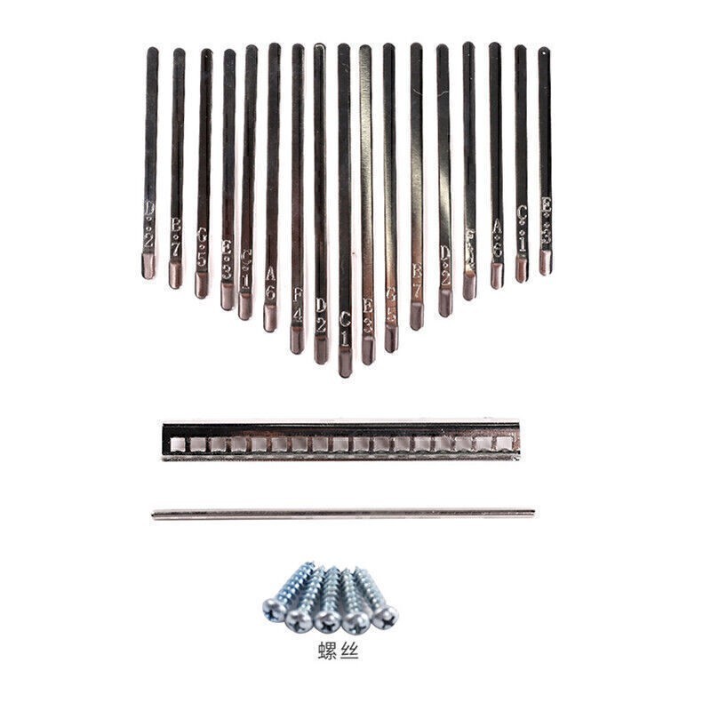 Aluminium Alloy Kalimba Keys Single Board Thumb Piano Mbira Keyboard Accessories