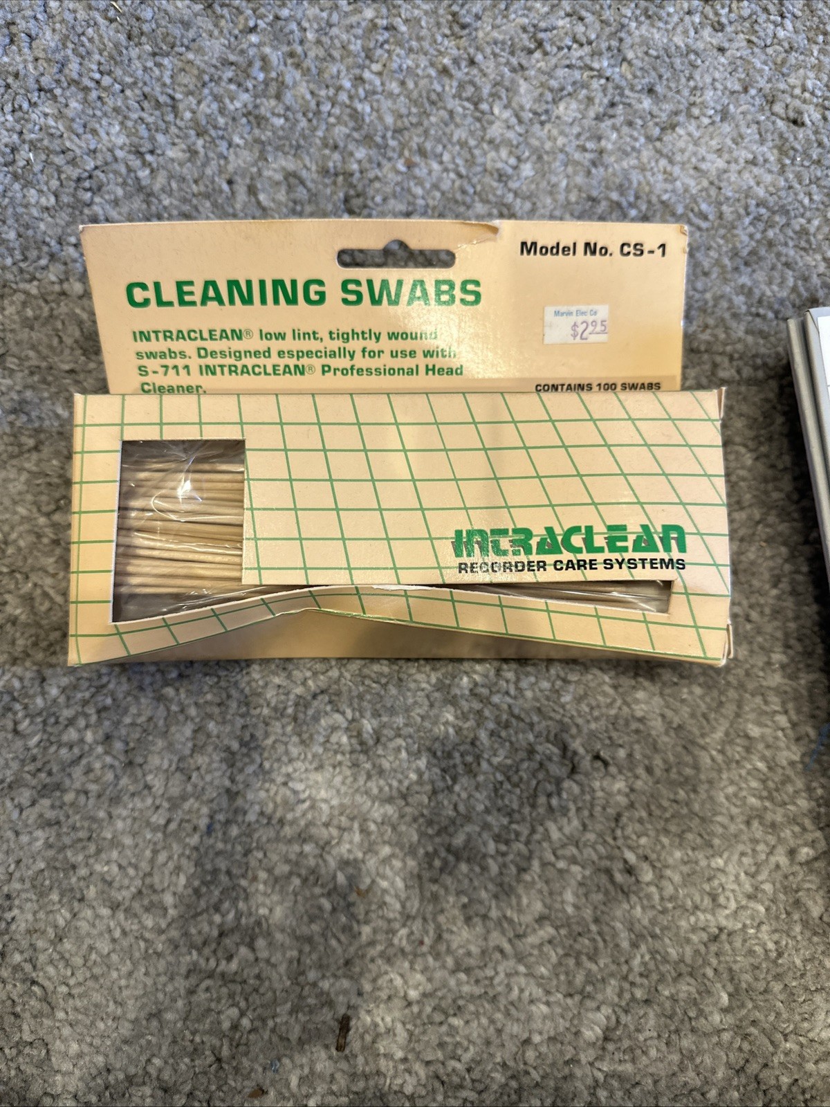 New Vintage INTRACLEAN S-711 Professional Head Cleaner Discontinued 