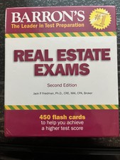 Barrons Real Estate Exams Second Edition Flash Cards