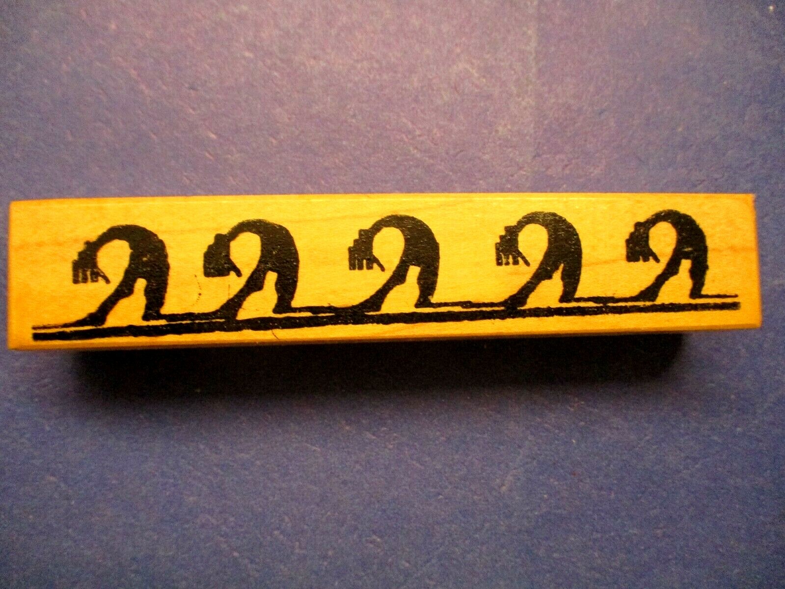 BORDER RUBBER STAMP WOOD MTD 