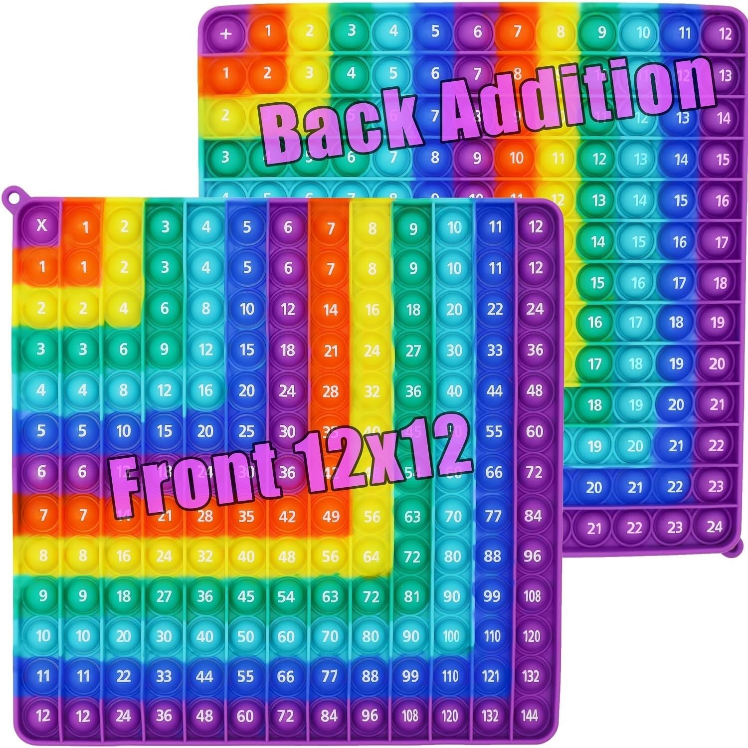 Multiplication 12X12, Addition 1-12, Math Fidget Popper, Learn Multiplication