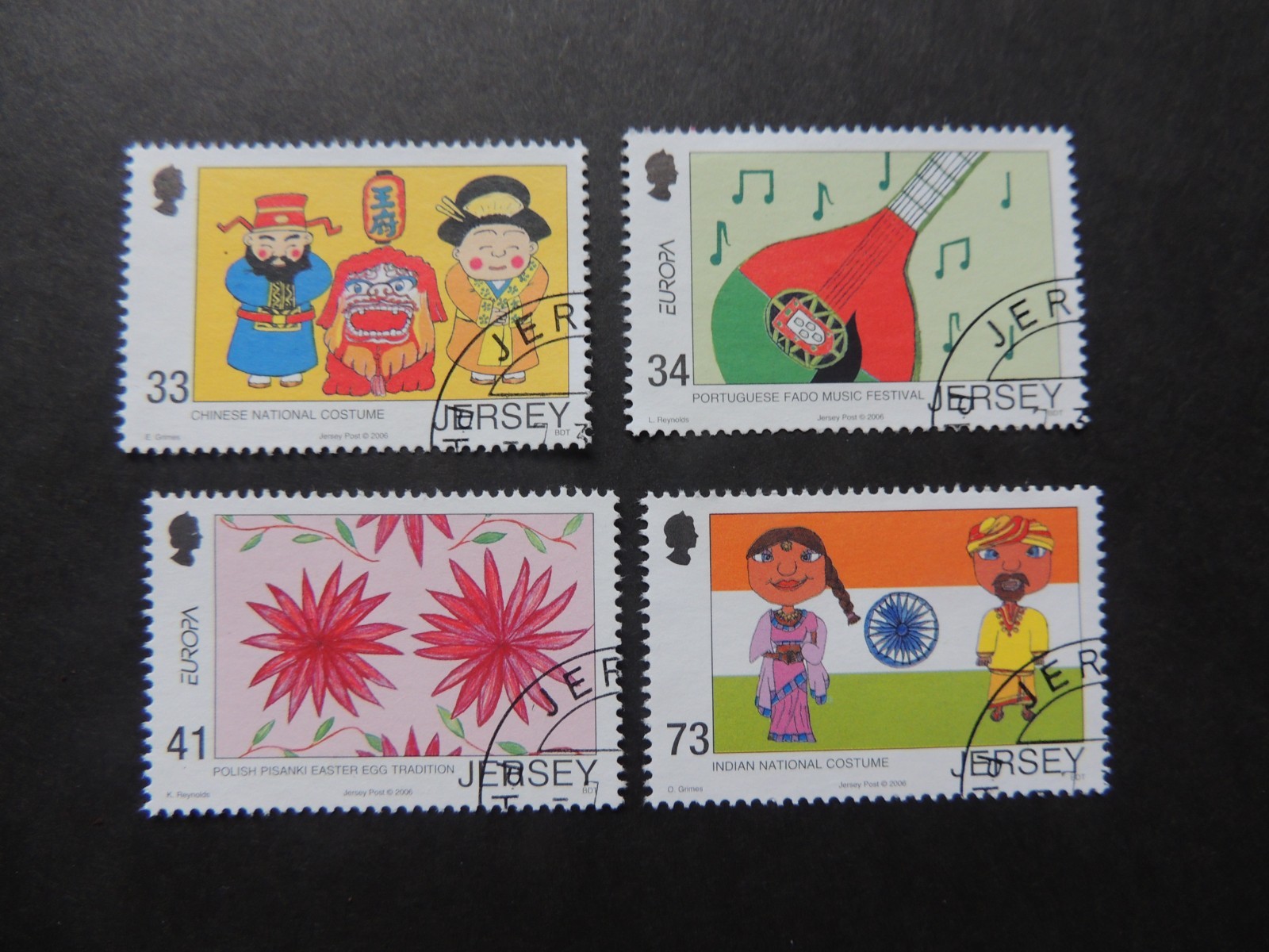 2005 Jersey Childrens Stamp Design Set SG1260-1263 Fine Used
