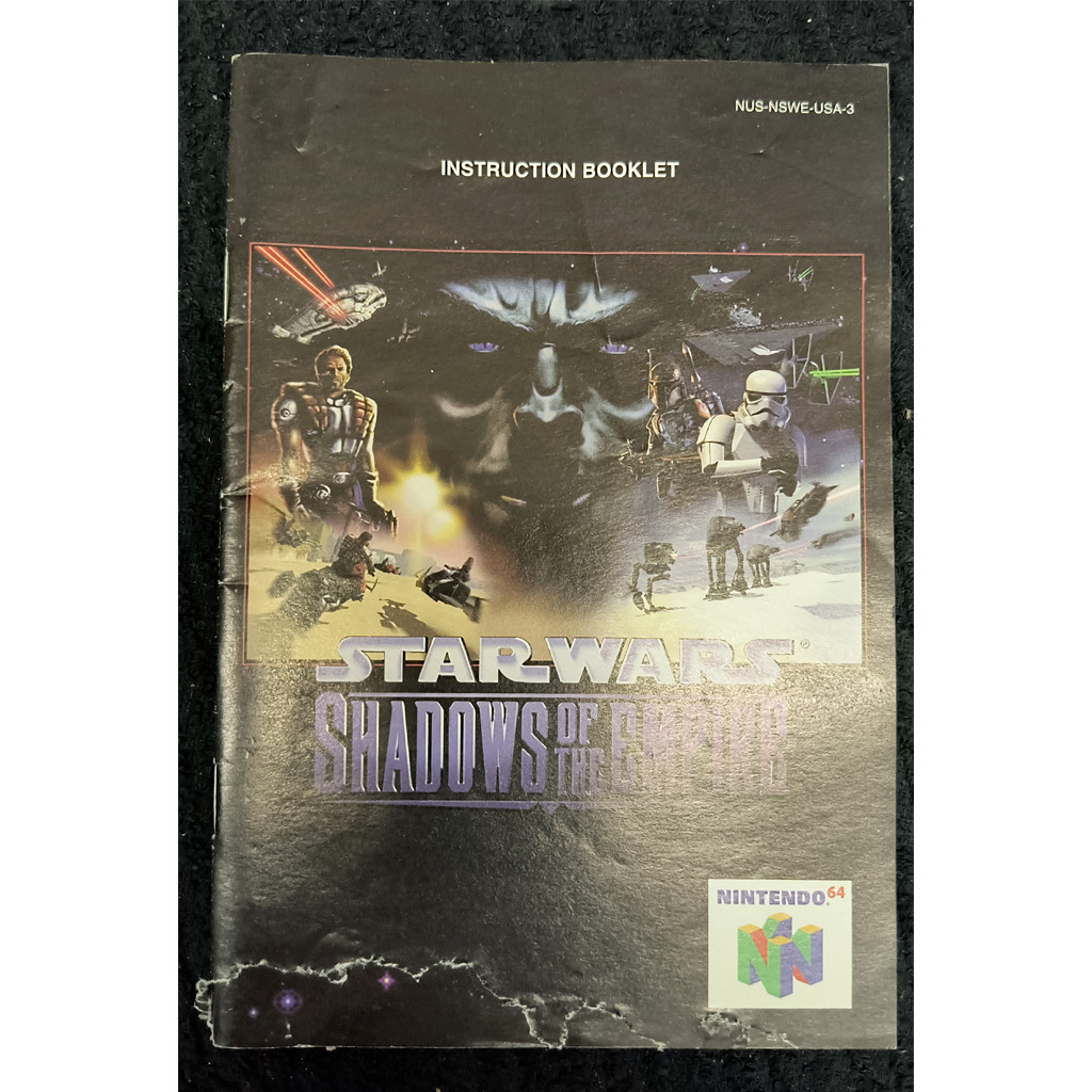 Star Wars: Shadows of the Empire ( (N64) MANUAL ONLY/NO GAME-NO Tracking