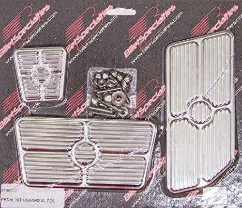  198622 Polished Universal Grooved Pedal Kit 