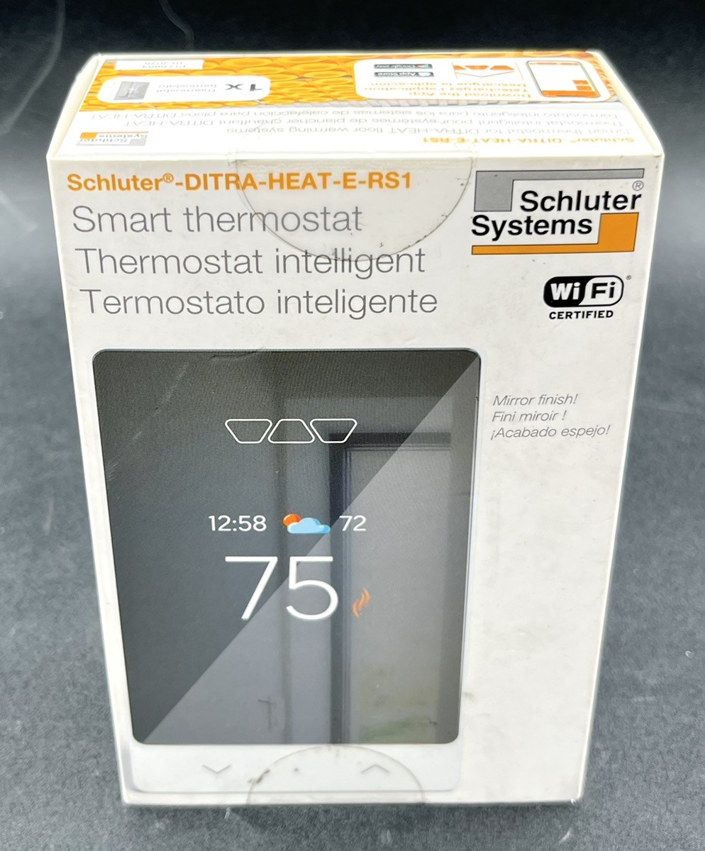 SCHLUTER DITRA-HEAT-E-RS1 PROGRAMMABLE THERMOSTAT NEW (MVP037469)
