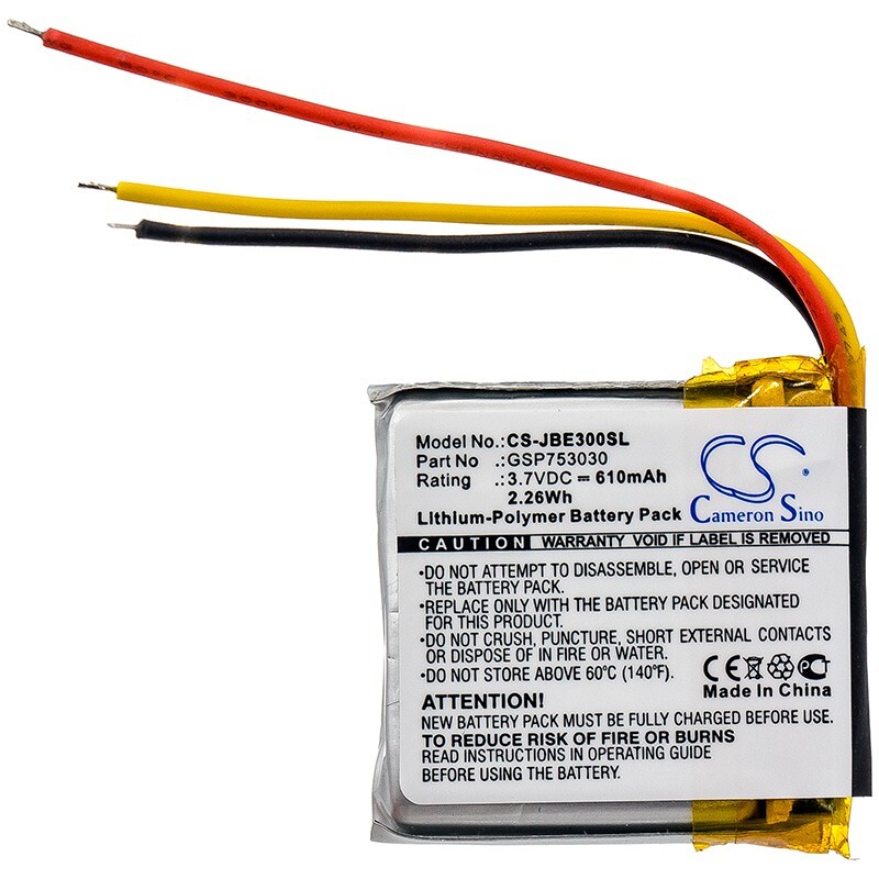 BATTERIE 610mAh Type GSP753030 633331 For JBL E45BT E55BT Everest Elite 300
