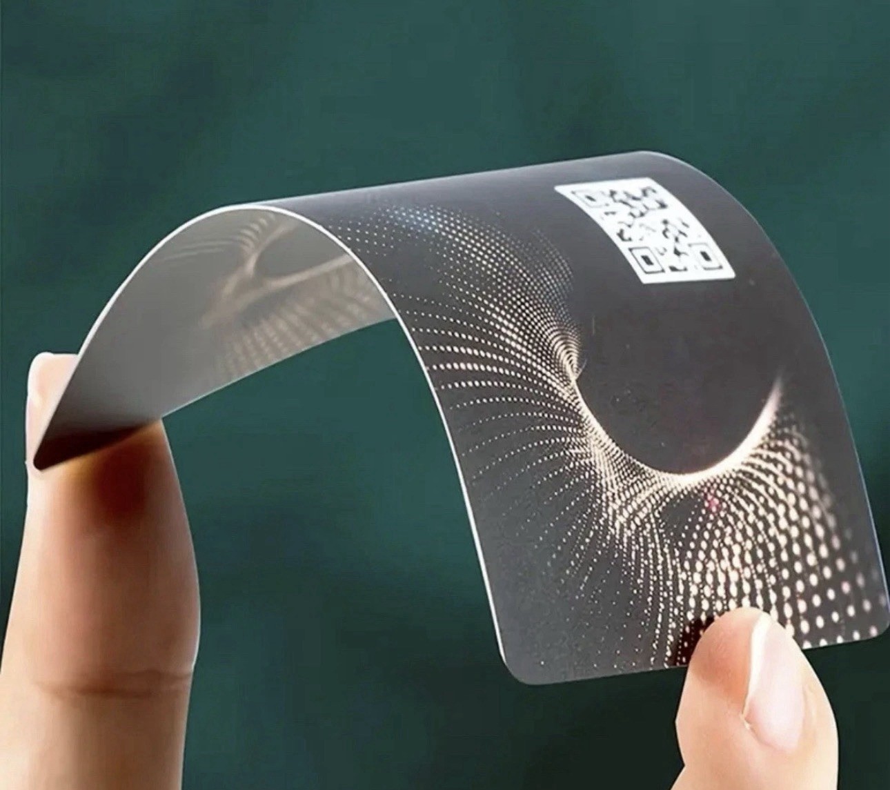 500 Custom Waterproof PVC Business Cards with Logo, QR Code & Glossy Finish