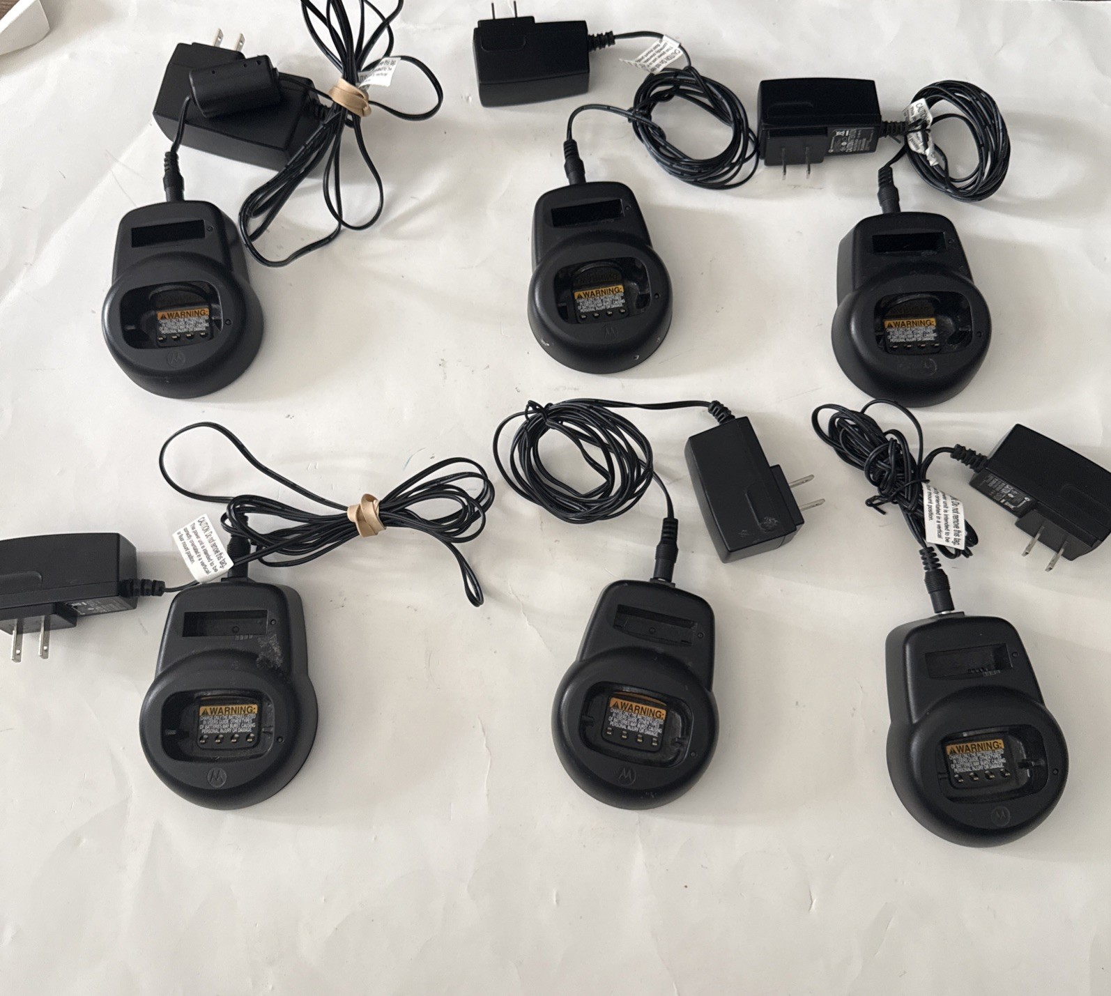 Motorola HCTN4001A Charging Dock for CLS1110 CLS1410 w/ AC Adapters (Lot of 6)