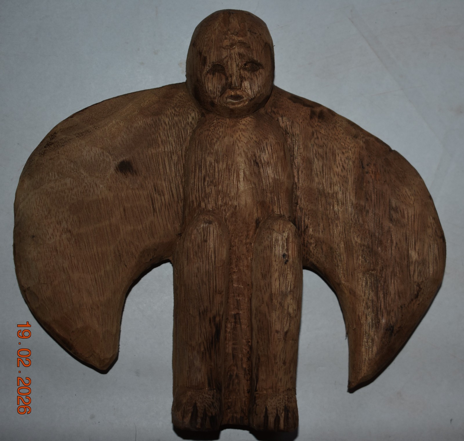 BEAUTIFUL RARE INUIT SHAMANS BIRDMAN, 9", 1900S