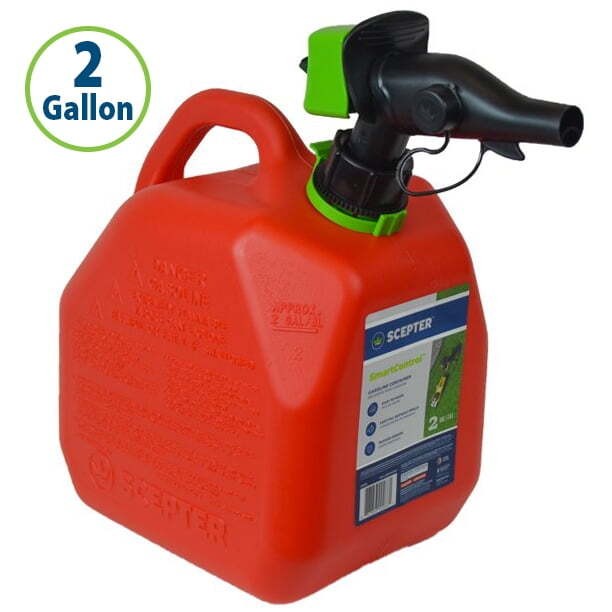 14" 2 Gallon Smart Control Gas Can Fuel Gasoline Containers FR1G202 Red