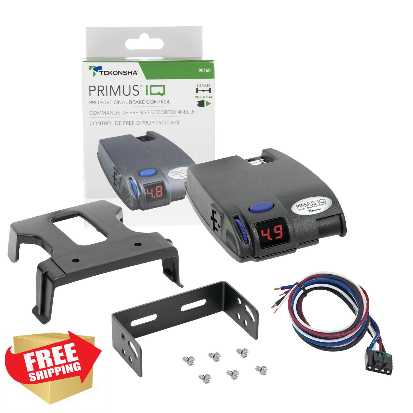 Tekonsha Primus IQ Proportional Trailer Brake Controller 1-3 Axles