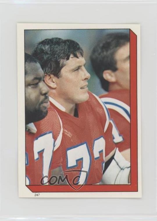 1986 Topps Album Stickers John Hannah #247 HOF 0b2