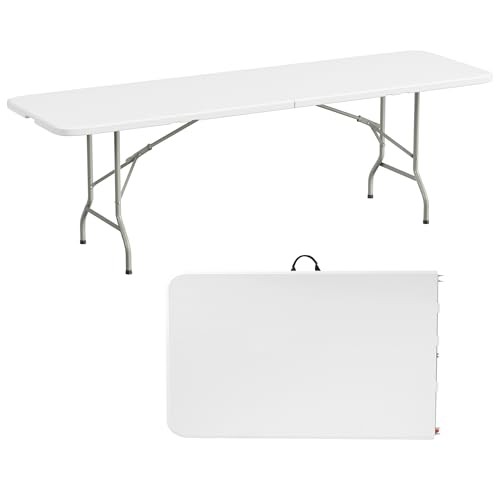  8 Feet Heavy Duty Folding Table with Adjustable Height, 8 feet Without Chair