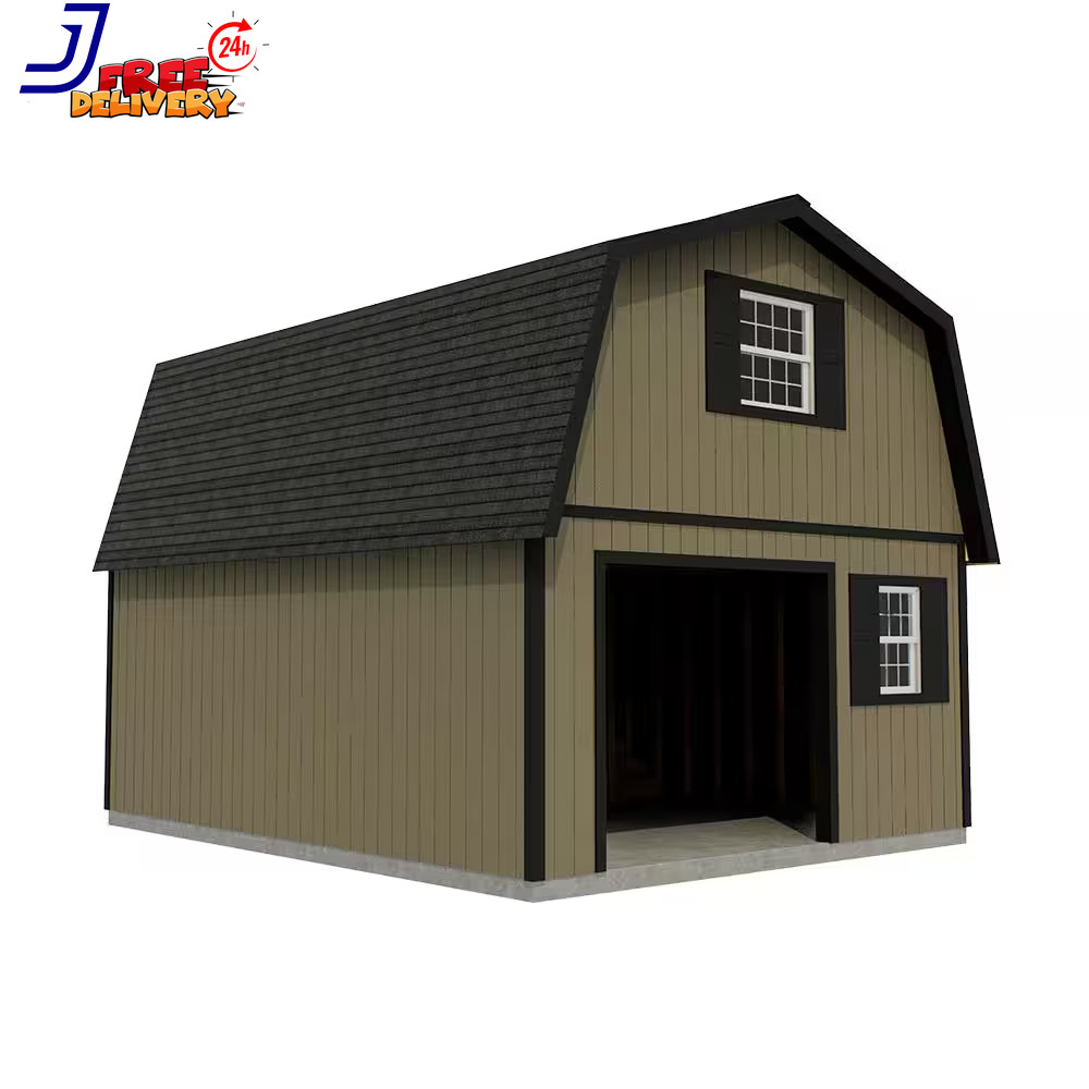 Maker'S Loft 16 Ft. X 32 Ft. 2-Story Wood Garage Kit w/ High Side Walls and Loft