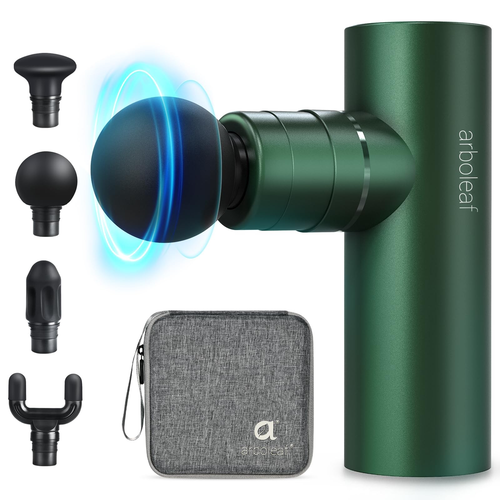 Massage Gun Deep Tissue, Full-Metal Electric Portable Hand Held Massager Gun ...