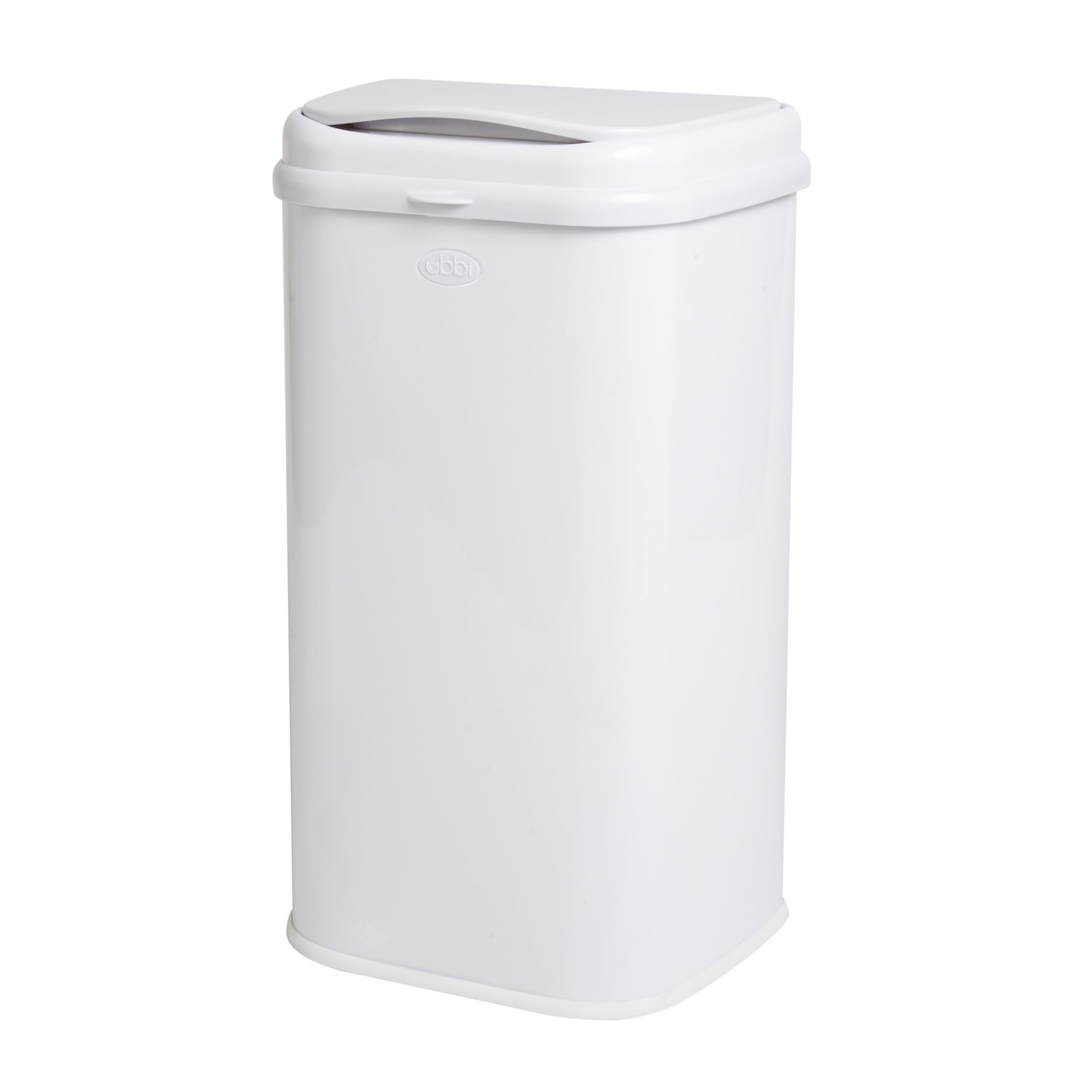 Diaper Pail Steel Odor Locking Modern Design White Ubbi Adult Special Required