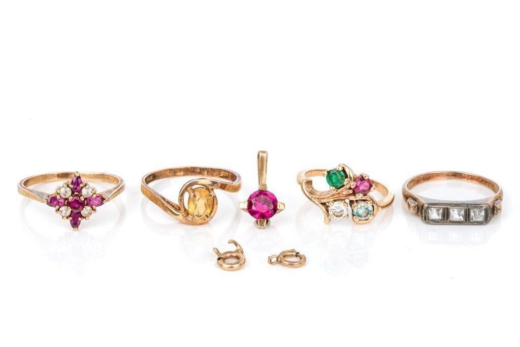 10K MIXED GOLD JEWELLERY - 10g Ring/Pendant