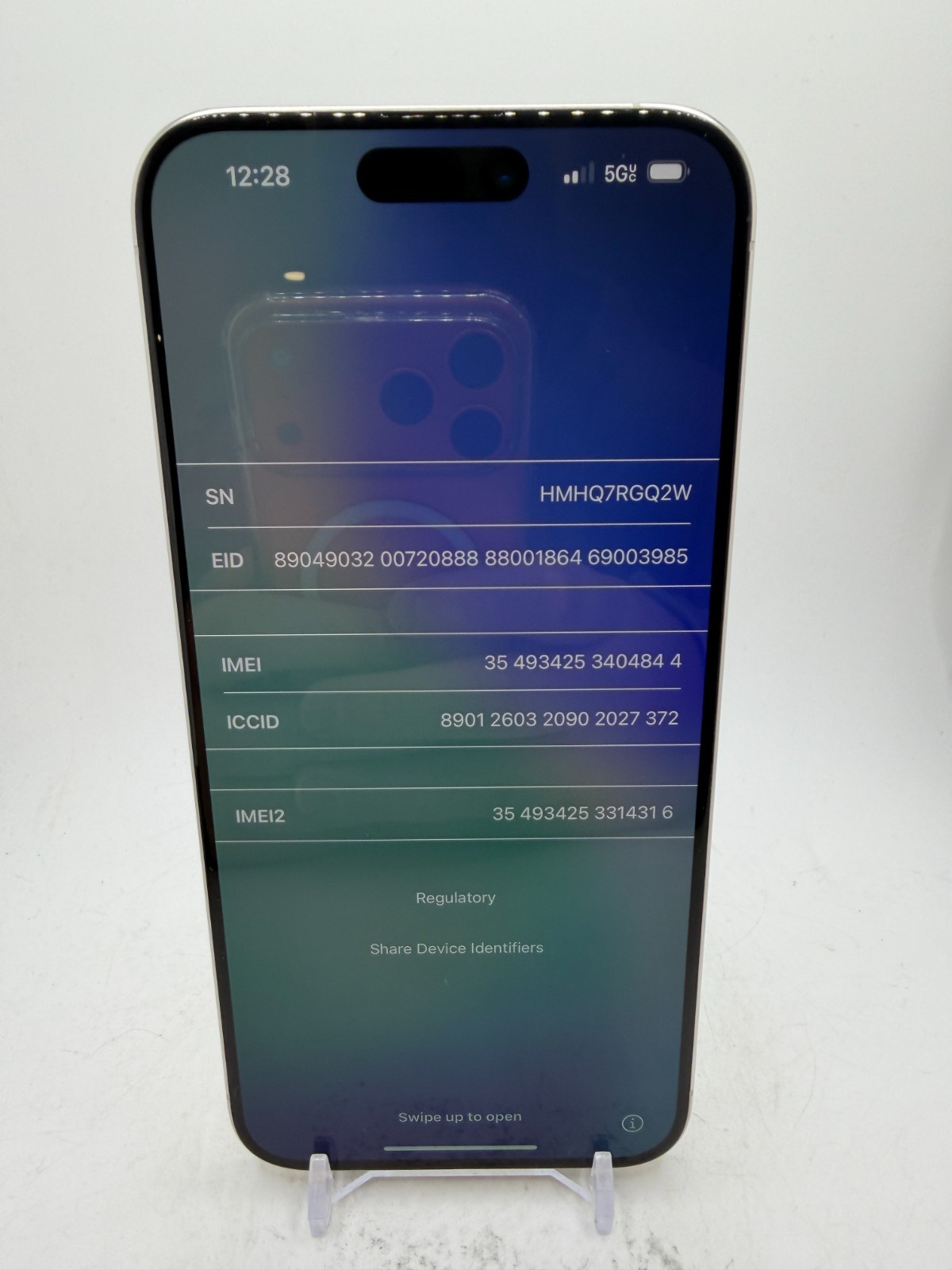 Apple iPhone 15 Pro Max - White - 256GB - as-is for salvage/parts/disassembly