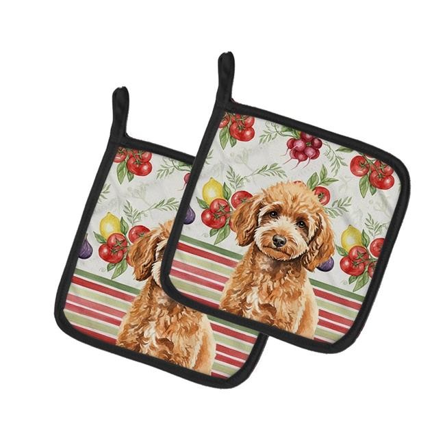 Carolines Treasures WDK8363PTHD Unisex Adult Miniature Apricot Poodle Vegetab...