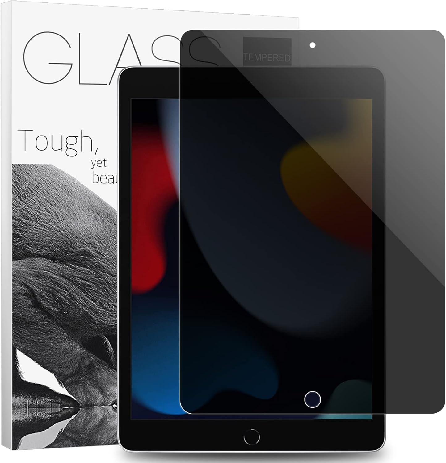 Case for iPad 10.2 Inch Tablet with Scratch Resistant 9H Hardness Screen Protect