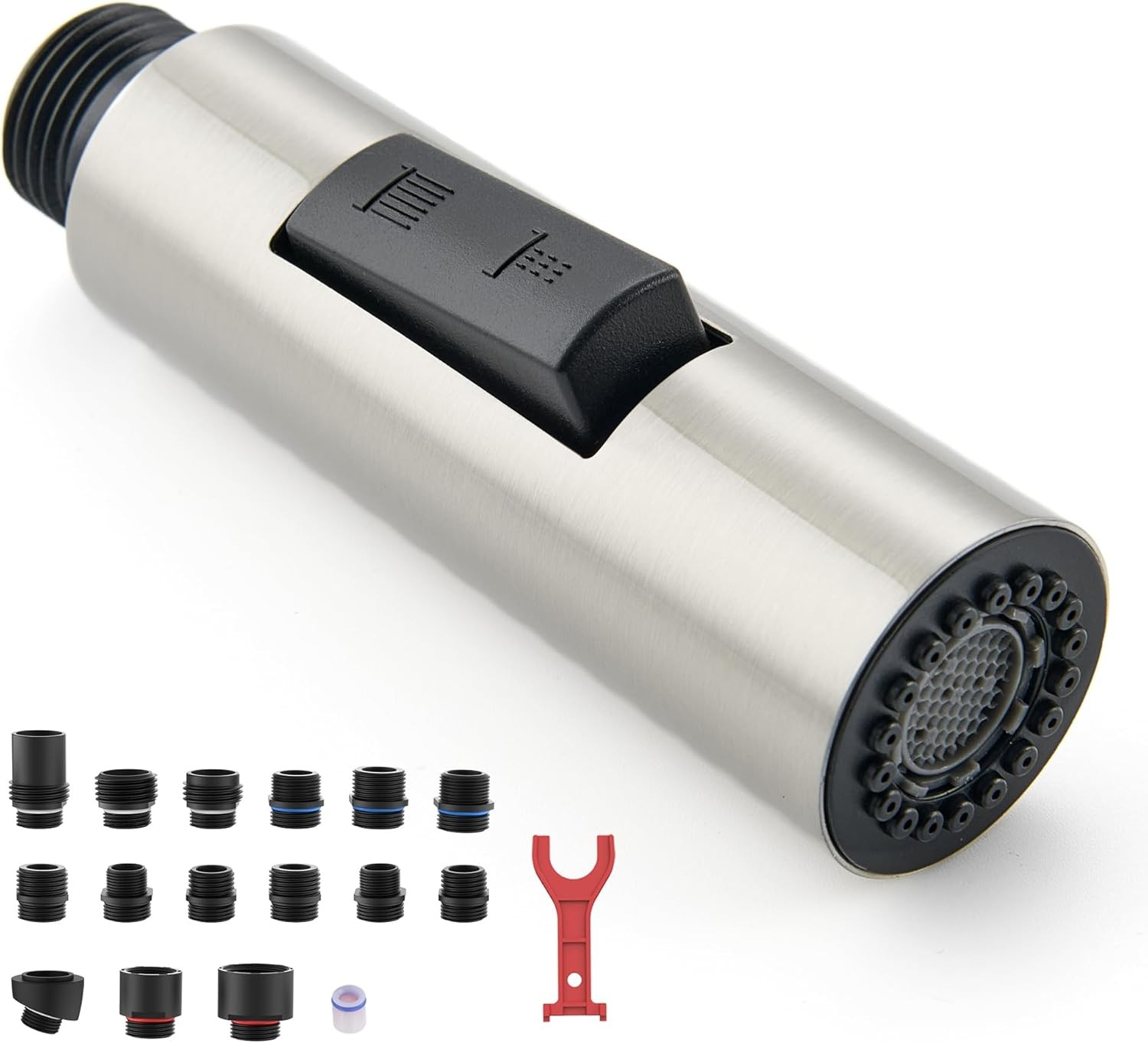 Metal Kitchen Faucet Head Replacement,2-Mode Pull down Kitchen Faucet Spray Head