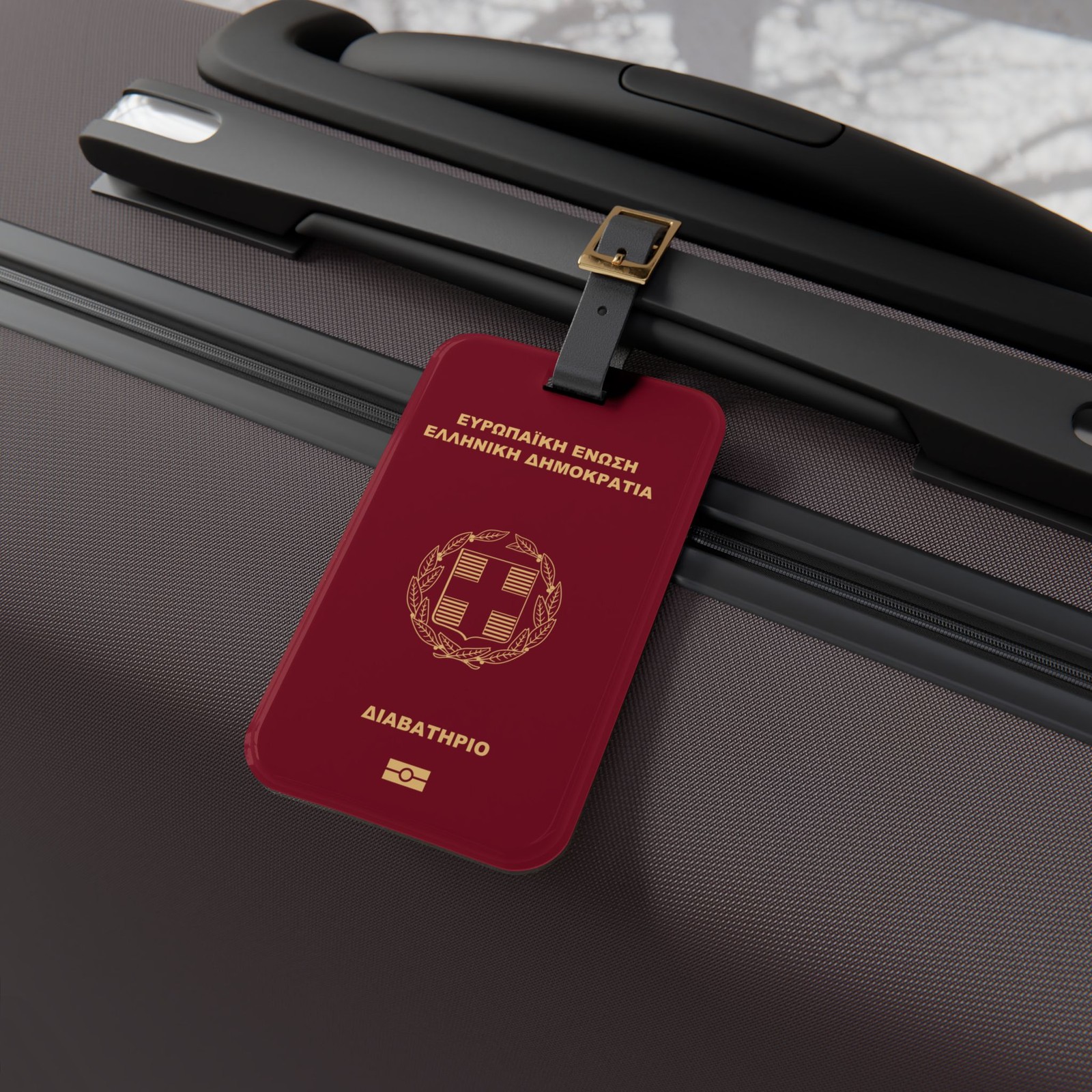 Greece Passport Cover Luggage Tag