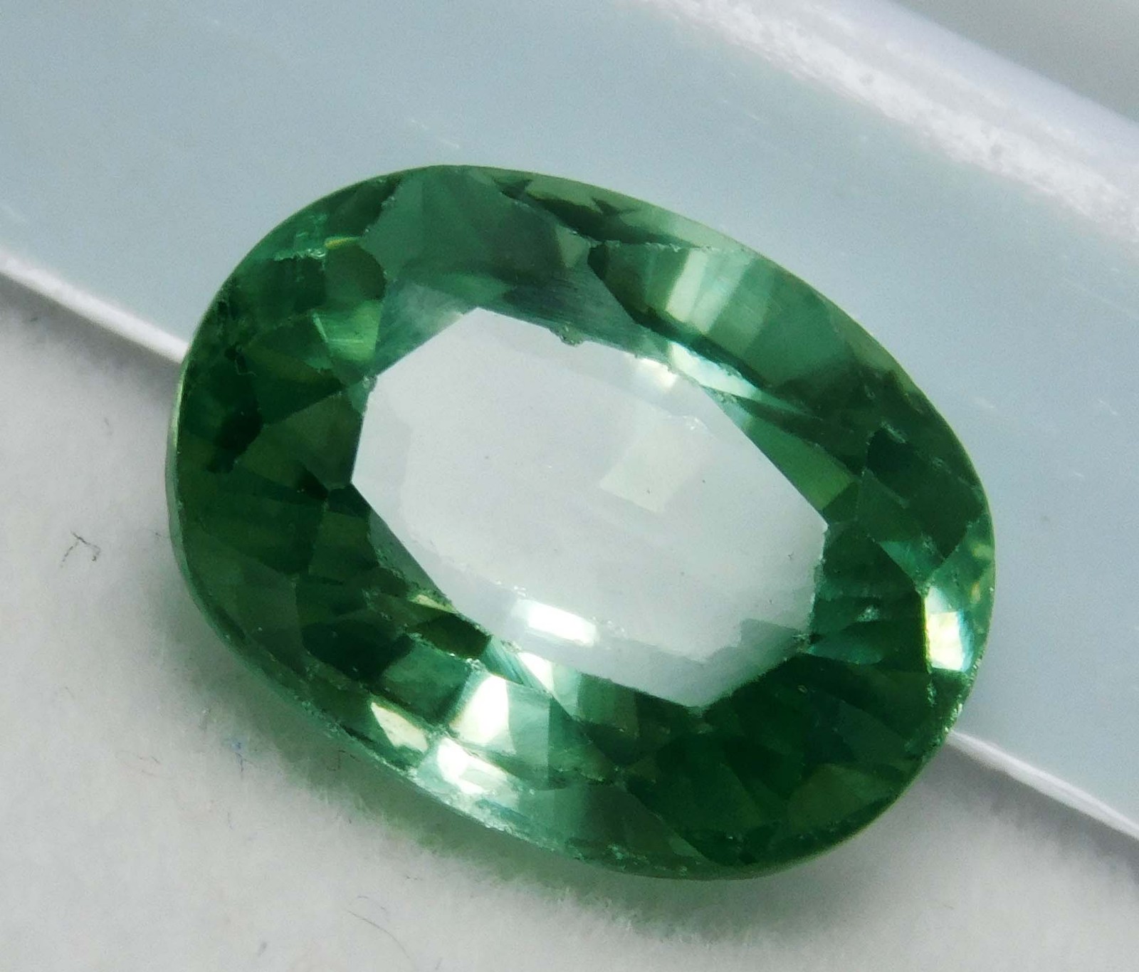 Oval Cut Natural Montana Sapphire 7.13 Ct CERTIFIED Loose Gemstone Green Color