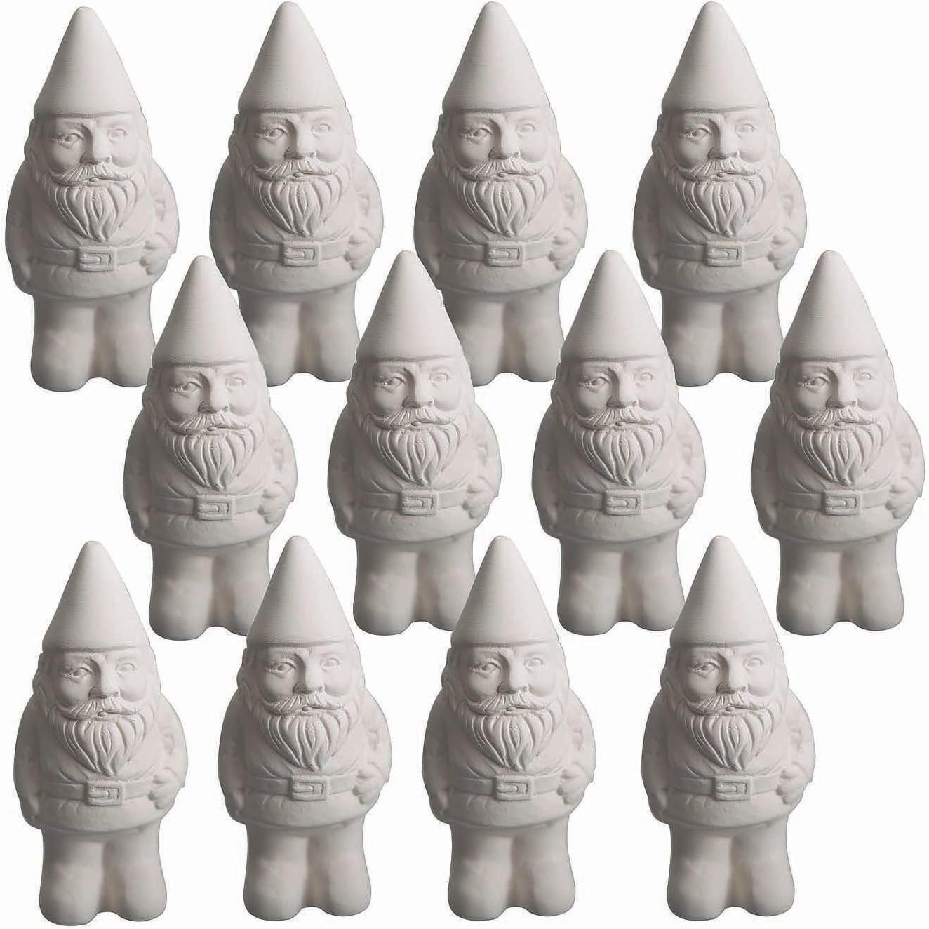 Ceramic Bisque Gnomes Pack of 12