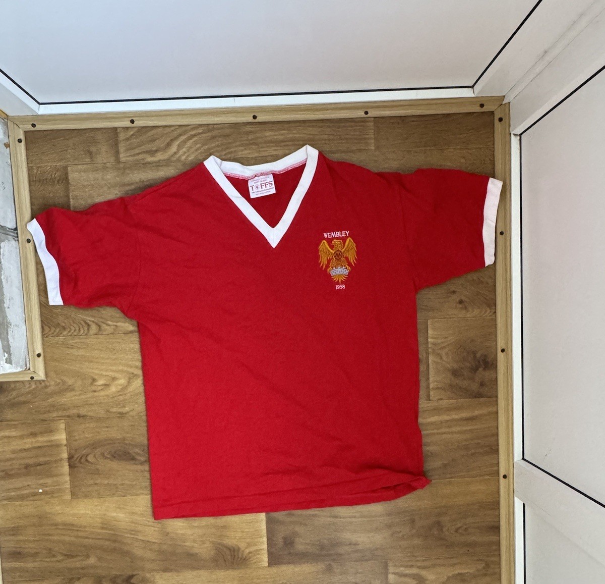 Manchester United 1958 Wembley Retro Replicas Football Shirt Jersey L BLOCK CORE