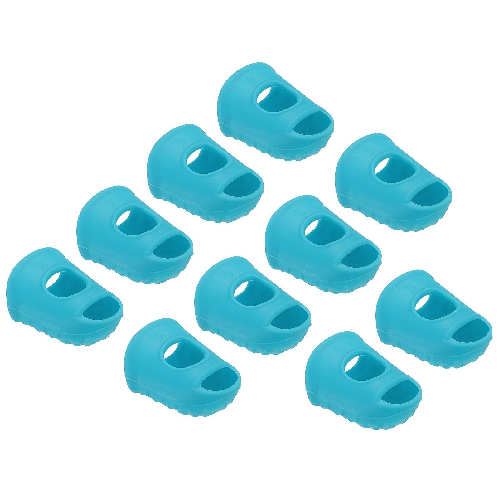 10 Piece 28mm Light Blue Non-Slip Protection Fingertip Fingertip