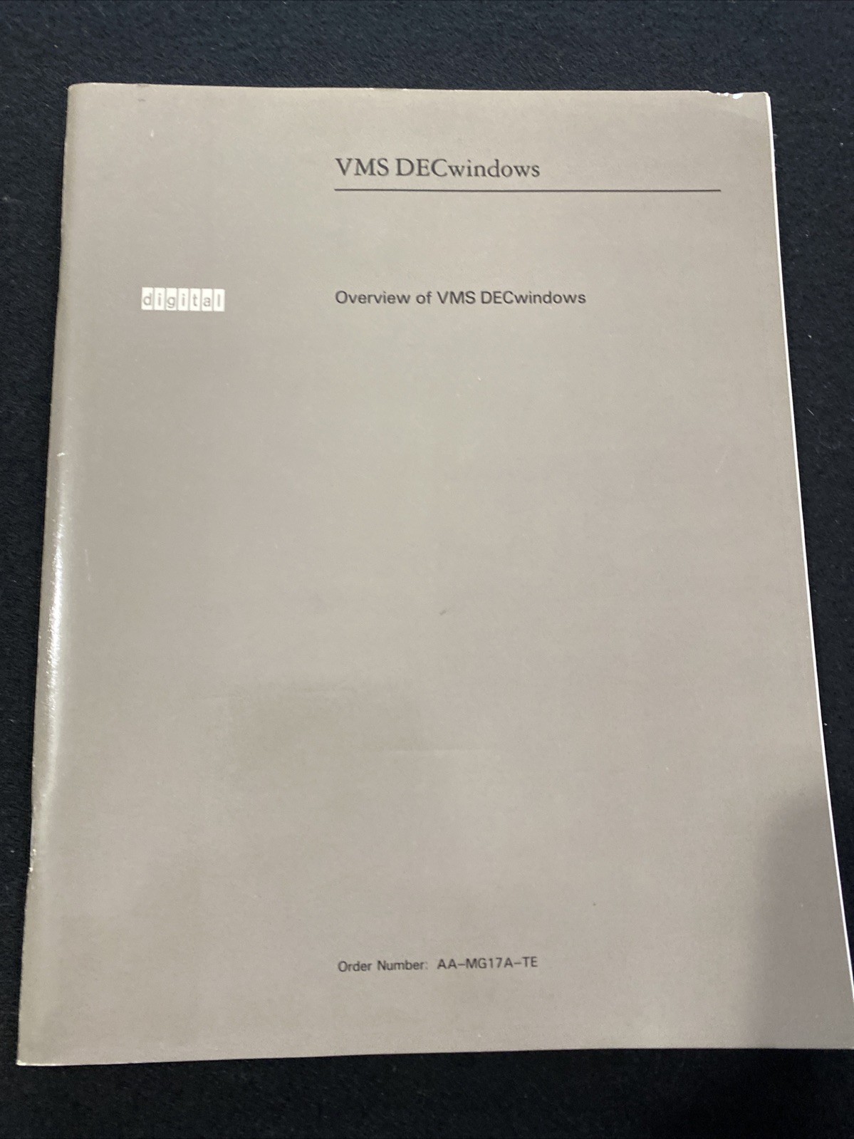 Digital Equipment Corp, Overview Of Vms Decwindows 1988