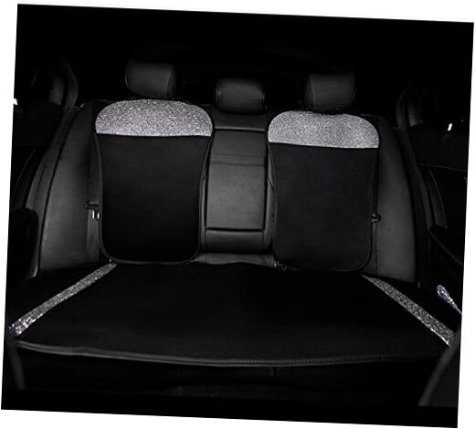 Universal Bling Back Seat Cover Cushion Rear Bench Set Mat Pad with Crystal 