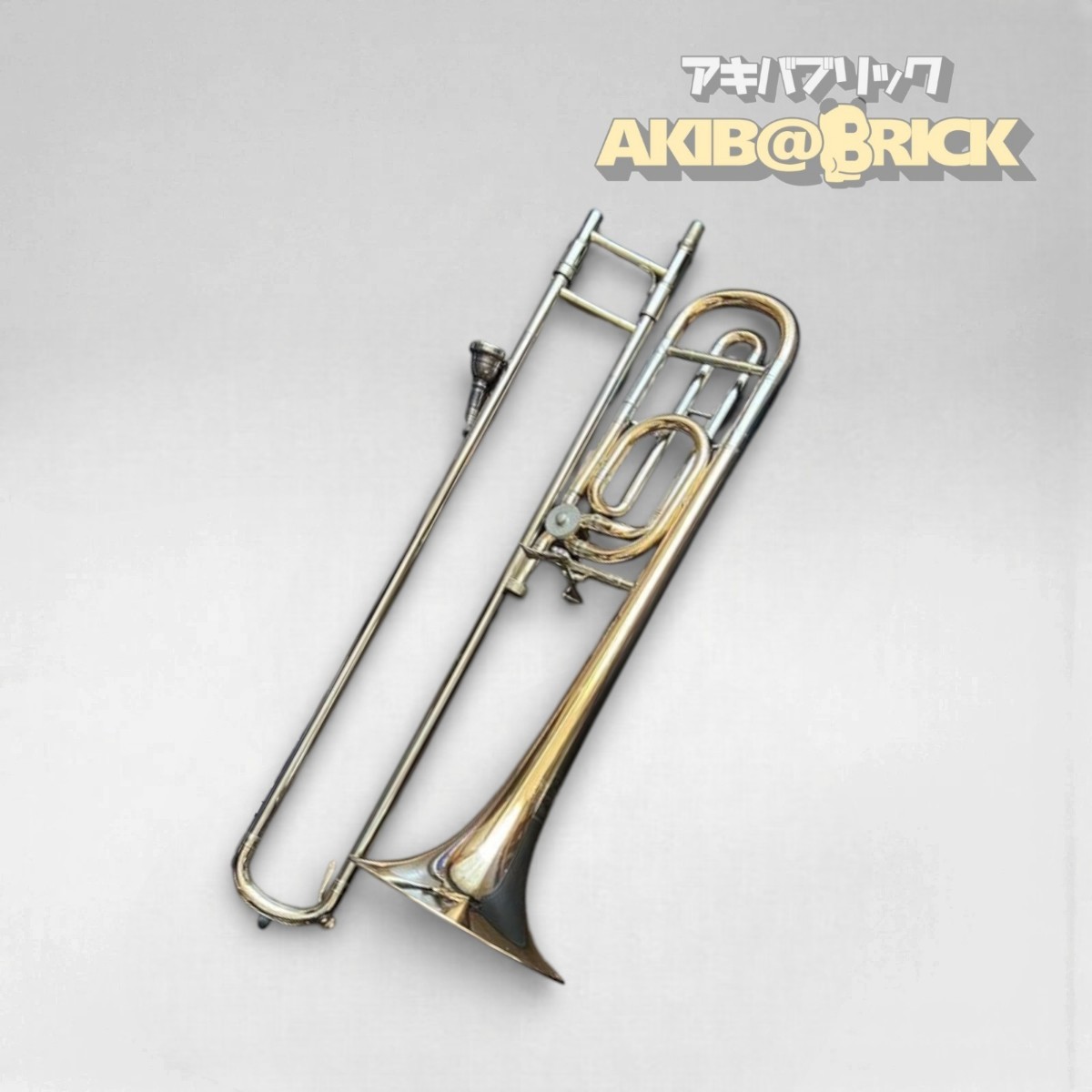 B&S Challenger 3085B-GB Tenor Bass Trombone Brass Instrument Bb/F with Hard Case