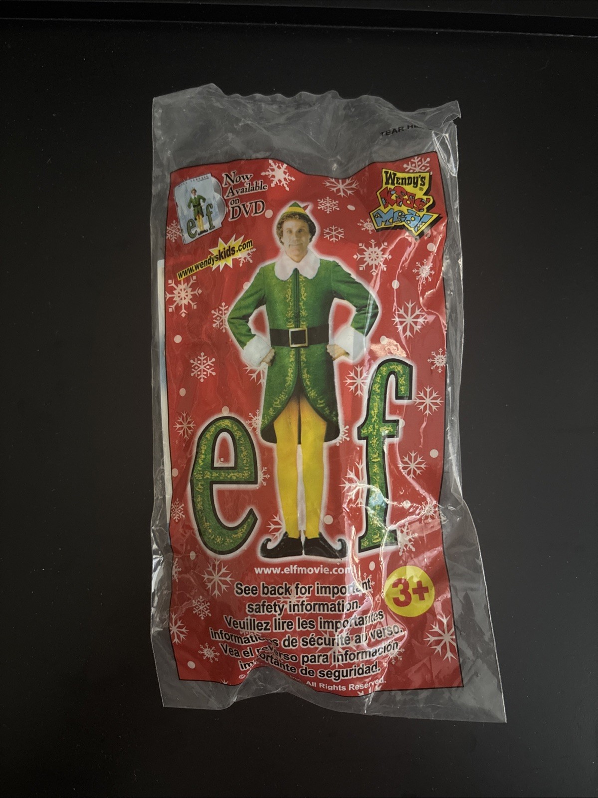 Elf Movie Plush Toy Wendy's Kids Meal 2004 Collectible Premium