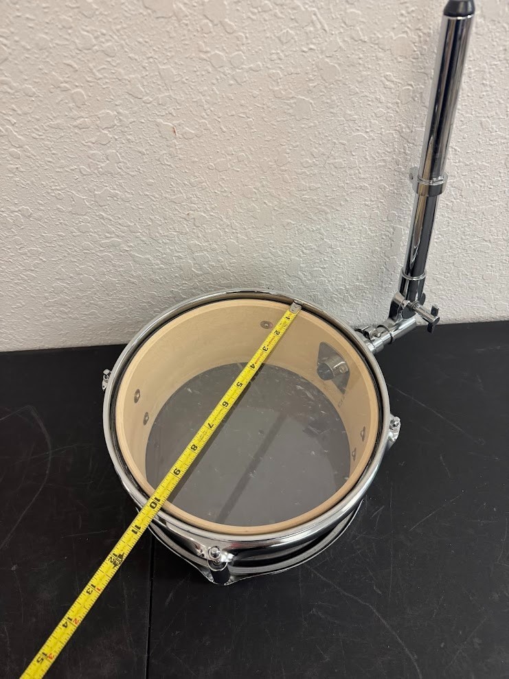 PDP Style 10x4.5 Tom Drum Black w/ 7/8" Mount Arm Heavy Lugs