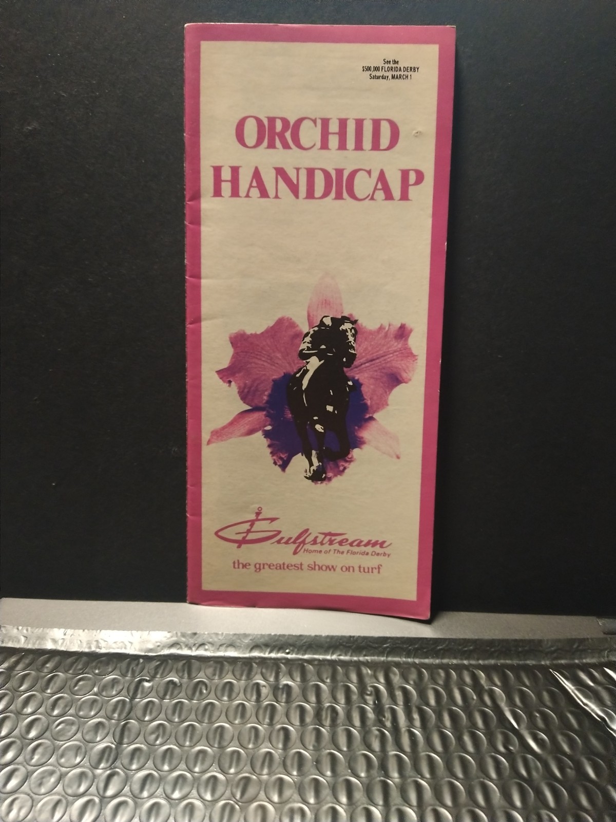 1986 Gulfstream Park Program , Orchid Handicap, Videogenic HTF NICE!!!