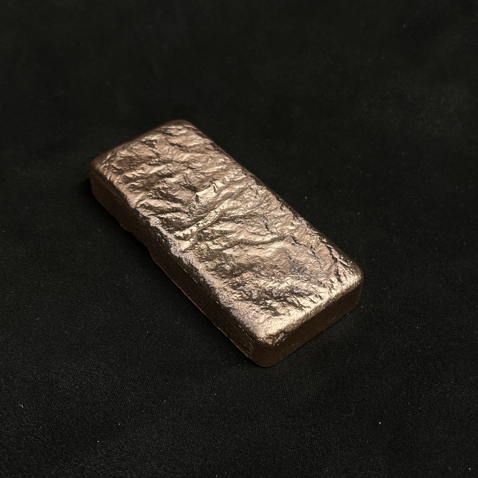 14.7 Oz .999 Pure Copper Bullion Hand Poured Bar
