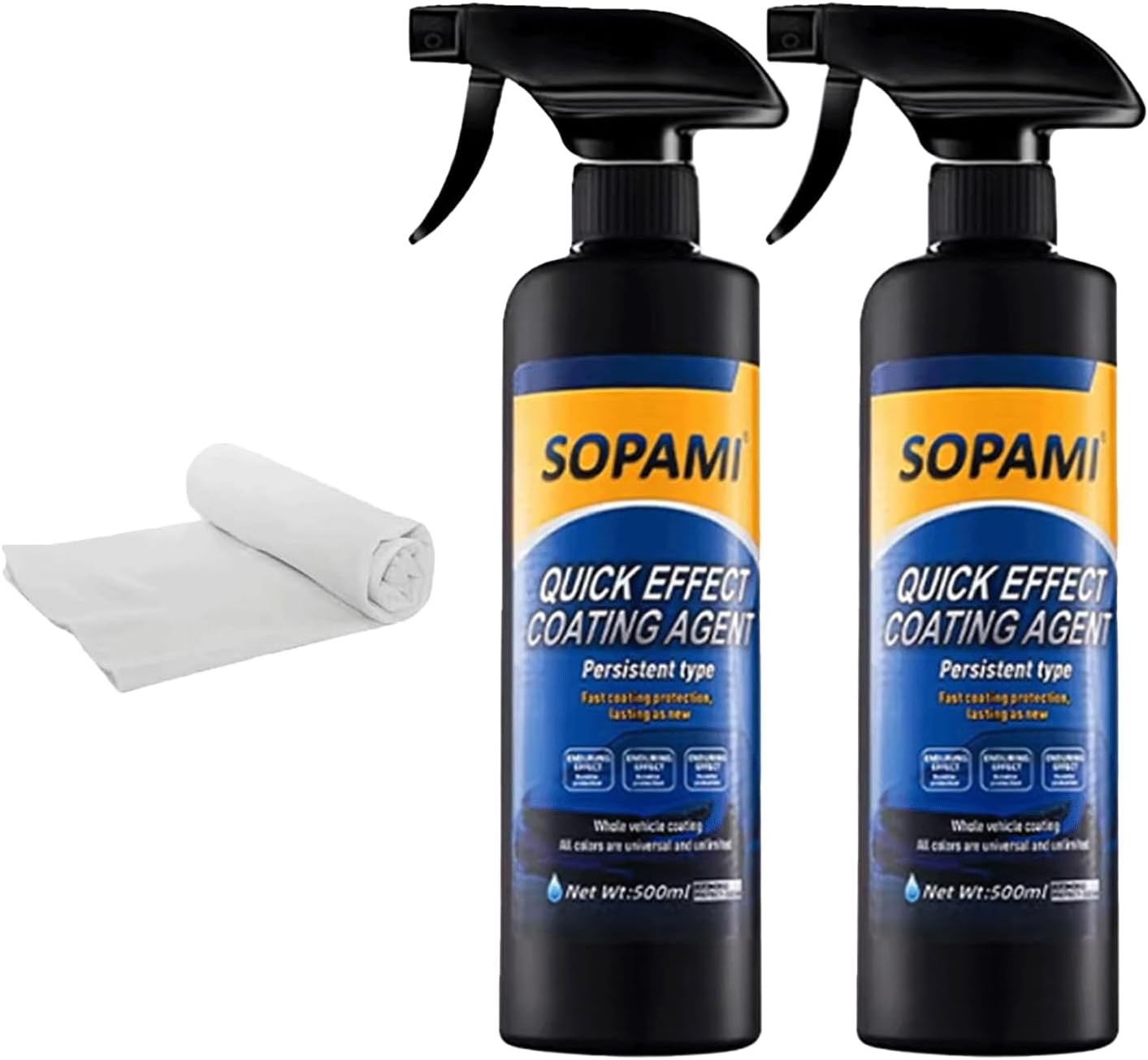 Sopami Ceramic Paint Sealant, Car Coating Spray 16.91 Fl Oz (Pack of 2)