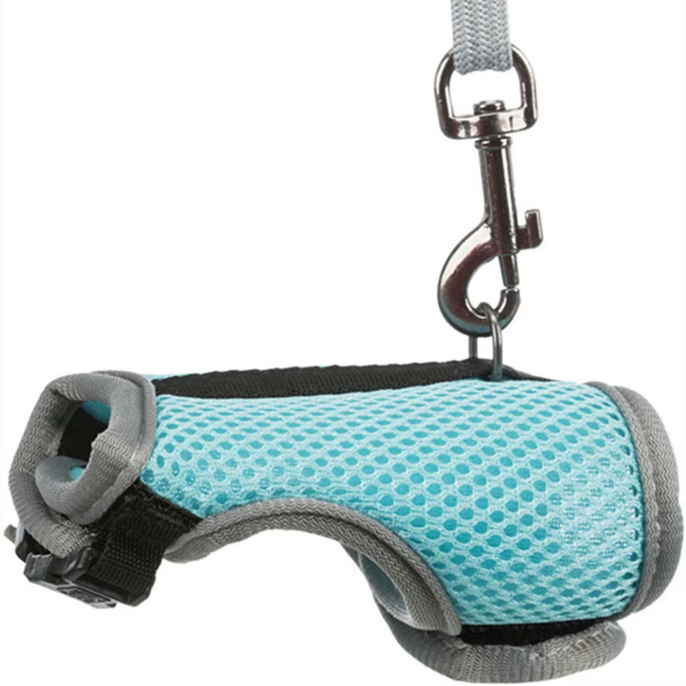 Rabbit Harness Leash Set Small Pet Chest Strap Adjustable Soft Mesh Harness with