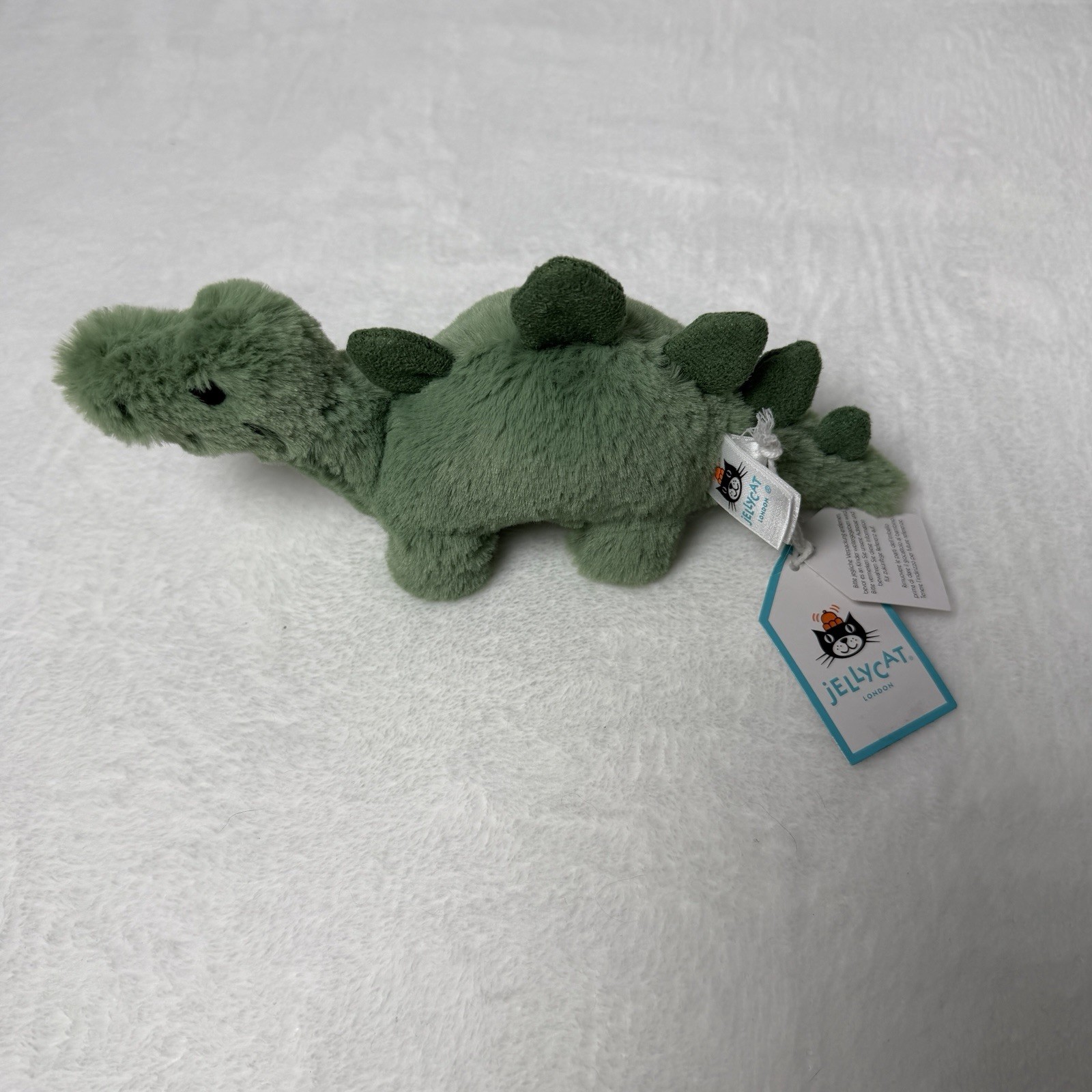 Jellycat Mini Fossilly Stegosaurus RETIRED NWT 8 Inches